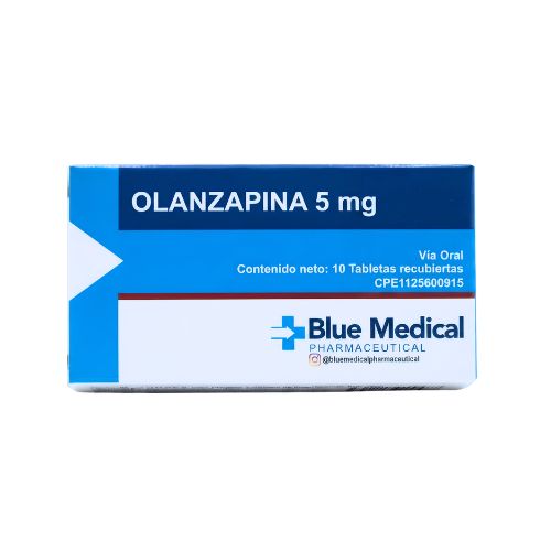 OLANZAPINA 5MG TAB X 10 (BLUE MEDICAL)